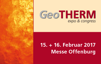 GeoTherm expo & congress, 15. + 16. Februar 2017, Messe Offenburg
